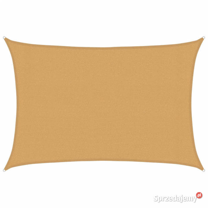 Żagiel przeciwsłoneczny 160 gm piaskowy 3x4 m