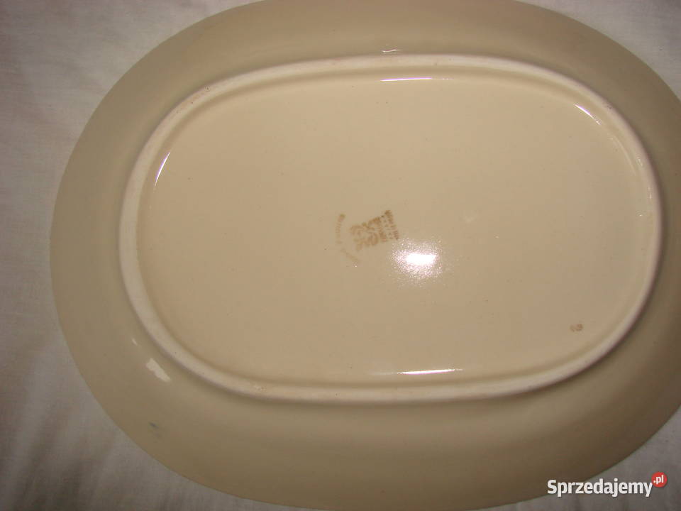 Włocławek fajansowy talerz PRL Pruszcz Gdański