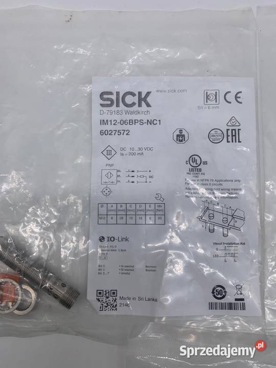 Sick IM1206BPSNC1 Inductive Sensor Warszawa