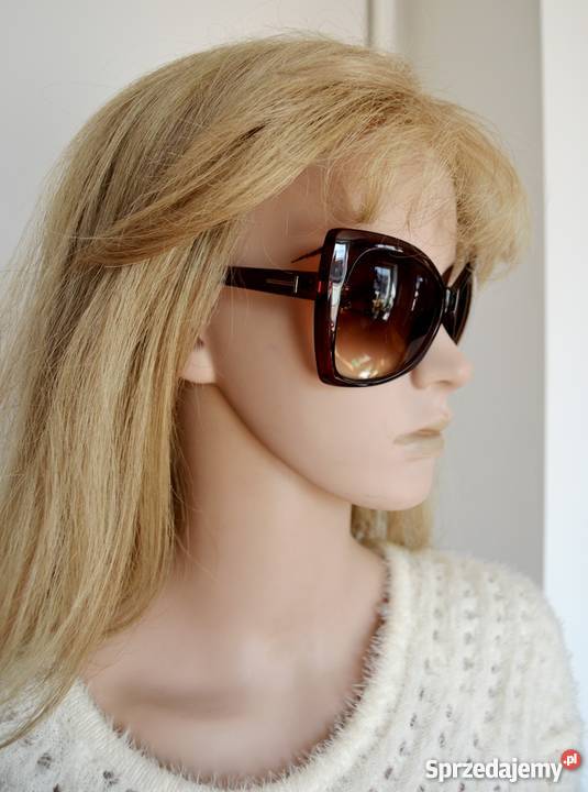 TOM FORD OKULARY PRZECIWSŁONECZNE BRĄZ CZARNE Bydgoszcz