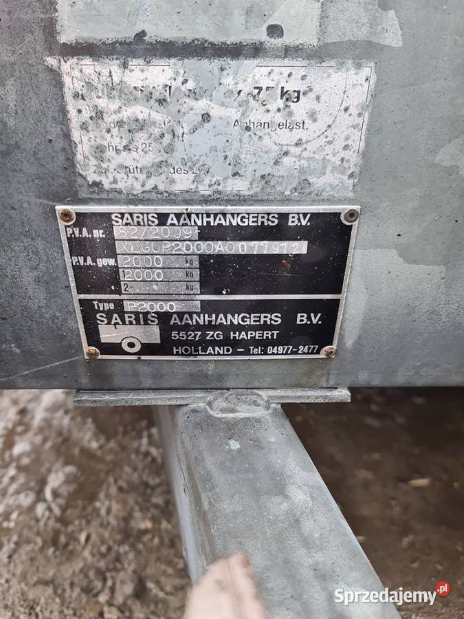 Przyczepka laweta platforma 2000 DMC przyczepa Lipsko