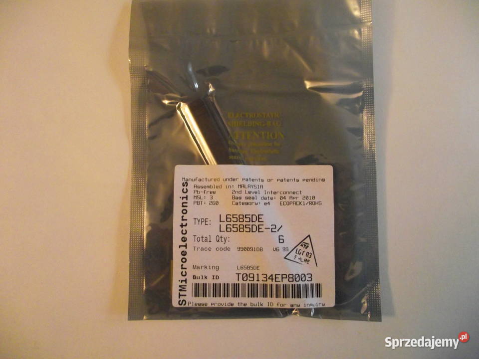L6585D Układy scalone IC CTRLR PFCBALLAST SOIC20 Puszczykowo