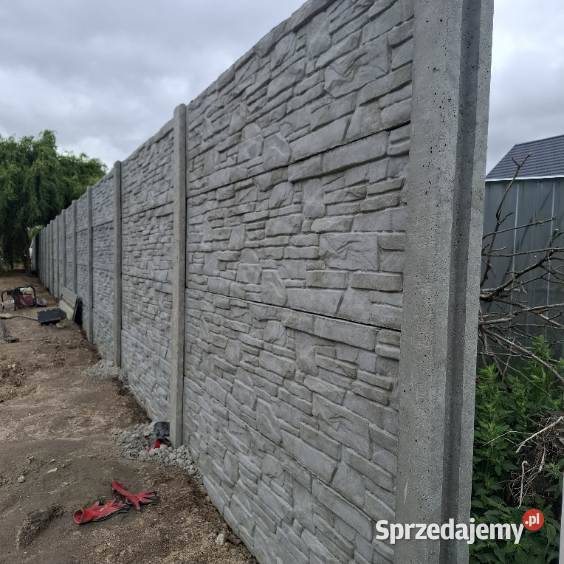 BestBet Ogrodzenia Panel Beton Palisadowe Przęsła