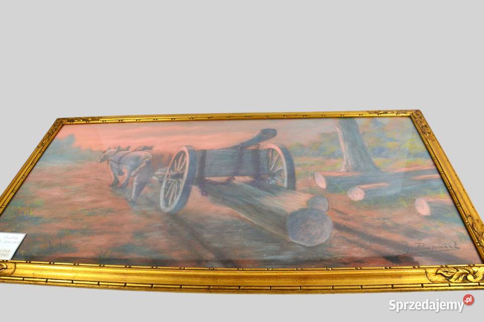 Pastel Na wyrębie Charles Poupaert 18741935 Bronisze