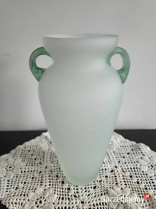Wazon amfora szkło vintage wielkopolskie Poznań