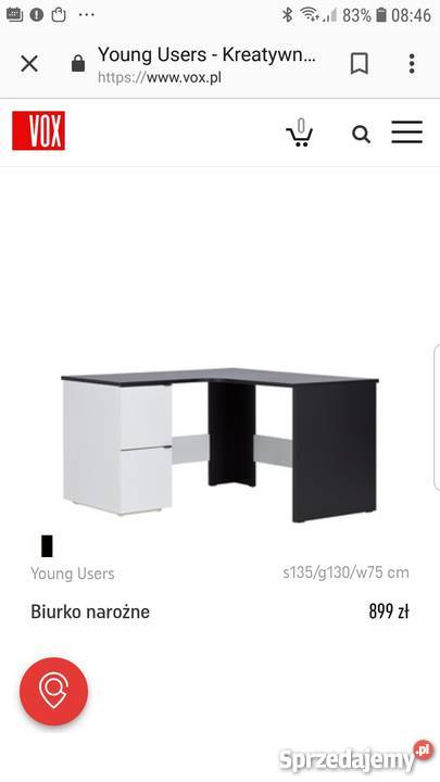 Biurko narożne VOX Kielce sprzedam