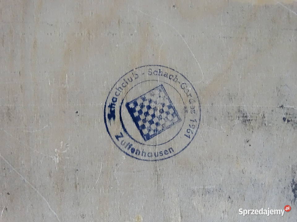 Oryginalne Szachy Drewniane 1961 SC Zuffenhausen Pozostałe Biłgoraj