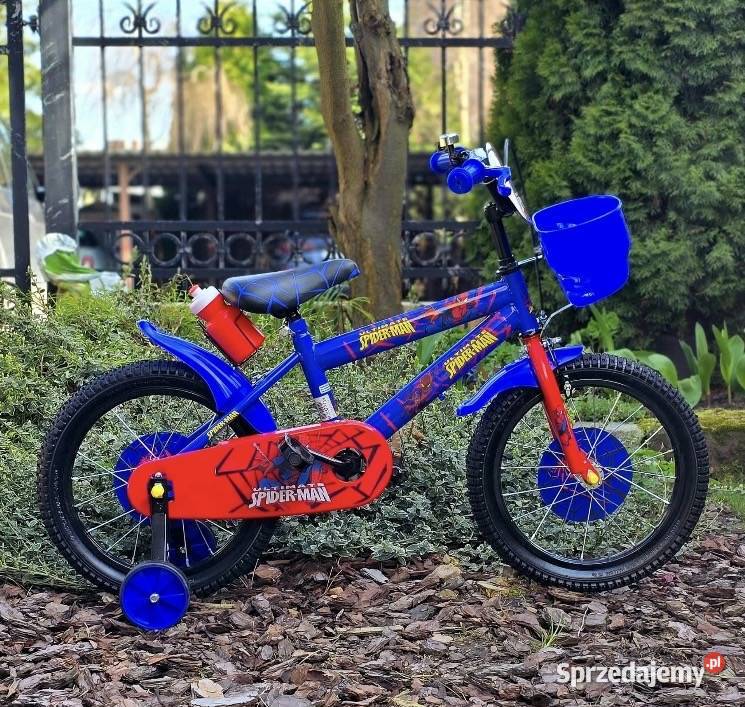 399 Rower 16 Spiderman niebieski Zabrze
