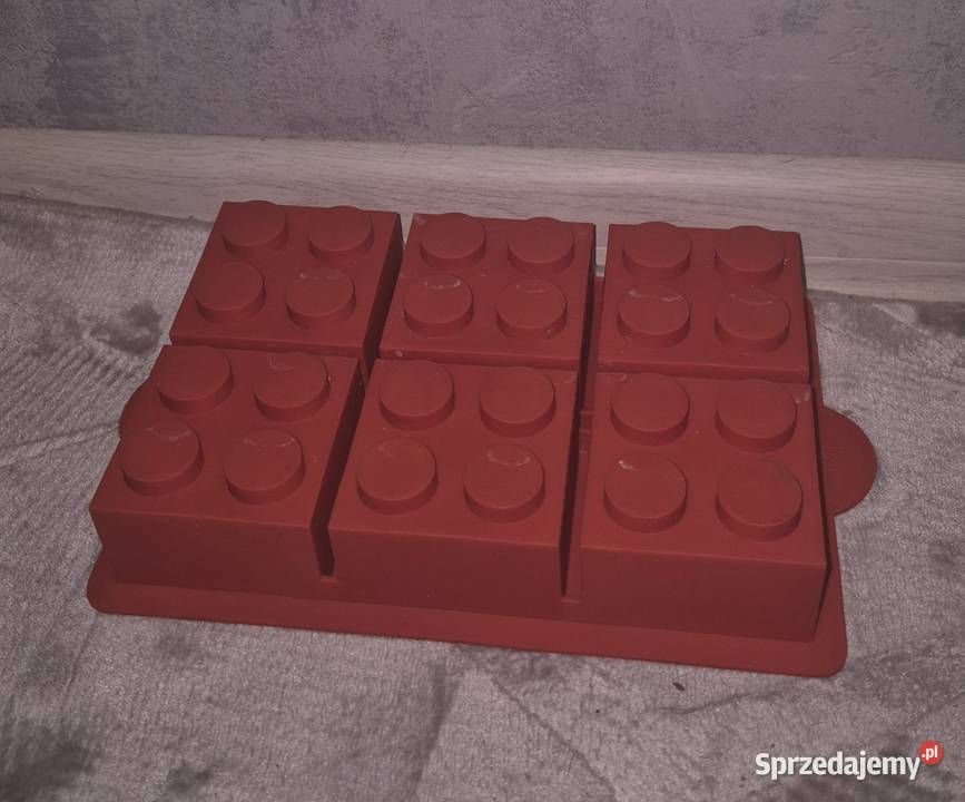 Forma silikonowa do pieczenia klocki Lego czerwony Łódź