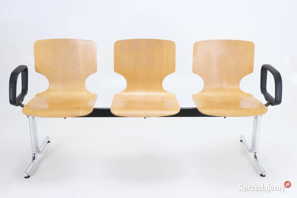 Ławka do poczekalni drewniana Sprzęt medyczny wielkopolskie Leszno