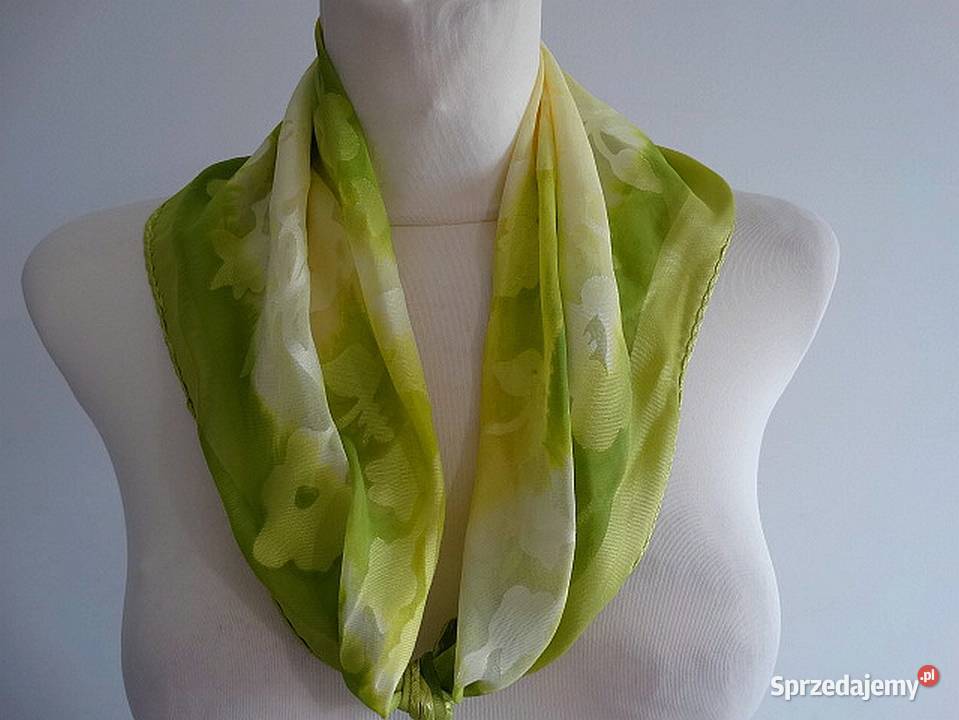 Apaszka Jedwabna 100 Naturalny Jedwab Chustka Łomża