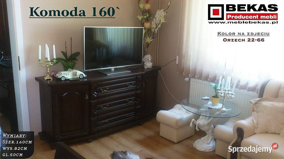 Stylowa Komoda 160 Dąb Rustikalny Złoty Dab dolnośląskie Świdnica