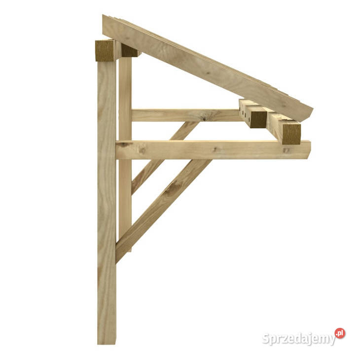 Zadaszenie drzwi 200x100x100 lite drewno sosnowe Warszawa