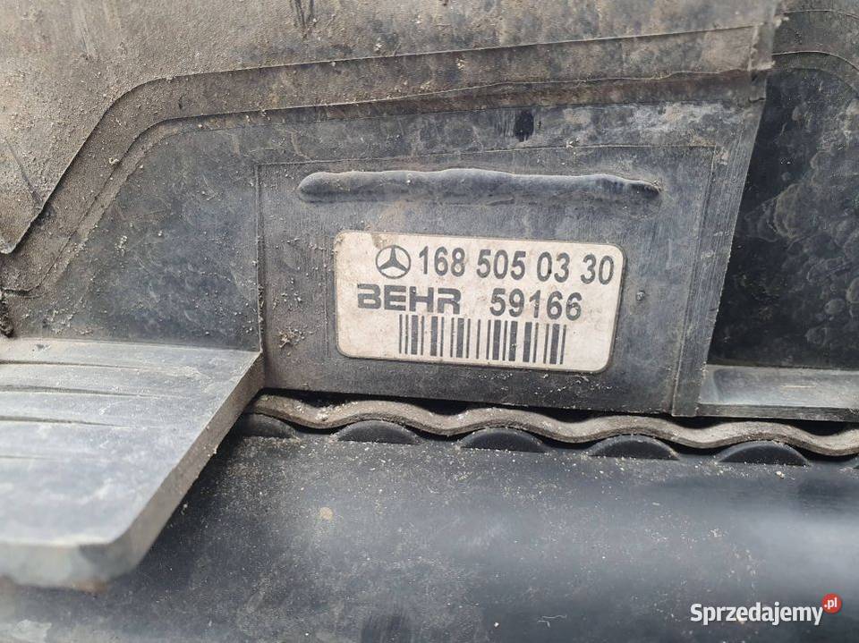 CHŁODNICA WODY MERCEDES A KLASA W168 1685050330 Lipno