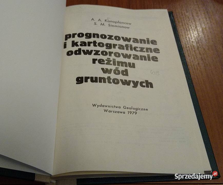 Prognozowanie i kartograficzne odwzorowanie pomorskie Gdańsk sprzedam