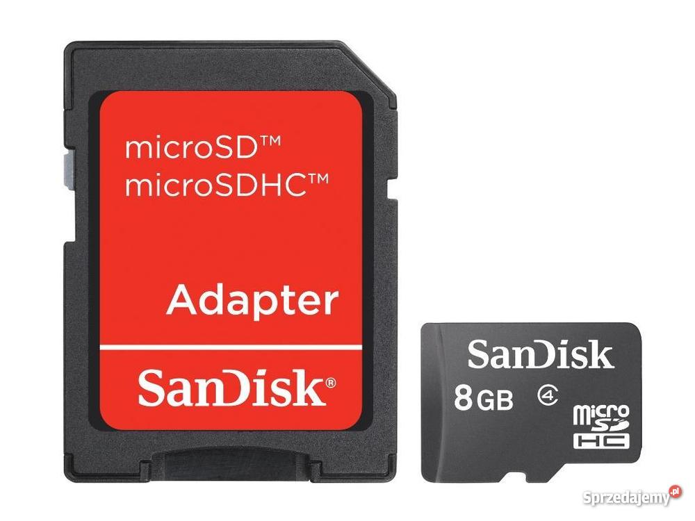 SanDisk microSDHC 8GB adapter SD Karty pamięci Kielce