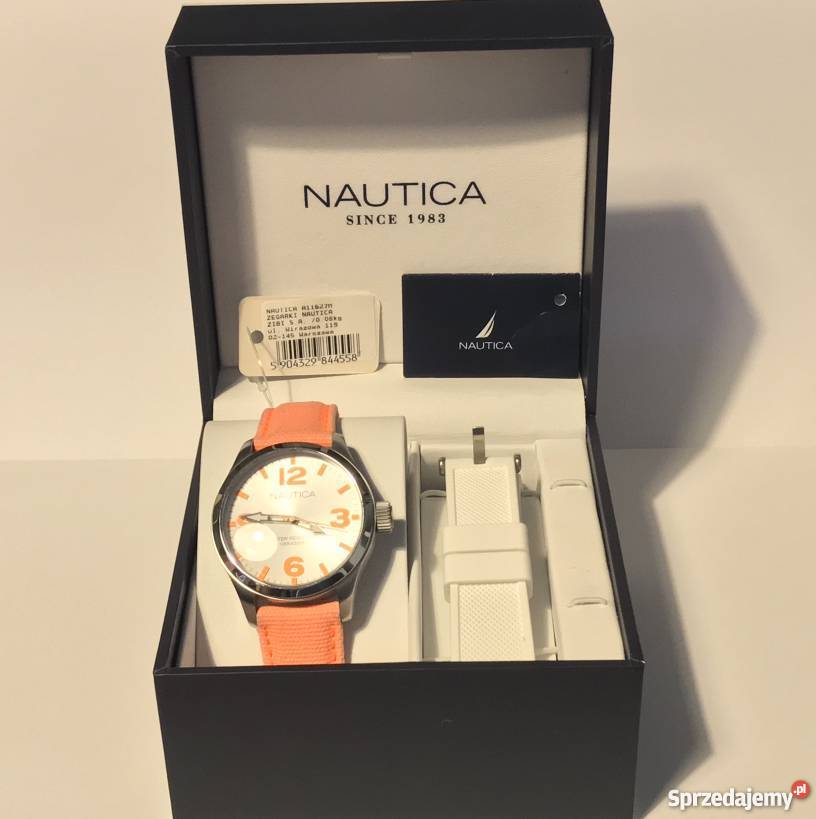 NAUTICA A11627M Zegarek damski 2 paski KOMPLET mazowieckie sprzedam