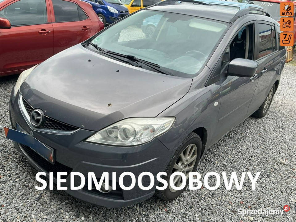 Mazda 5 20 benzyna klimatronik 7 miejsc podgrz Wejherowo