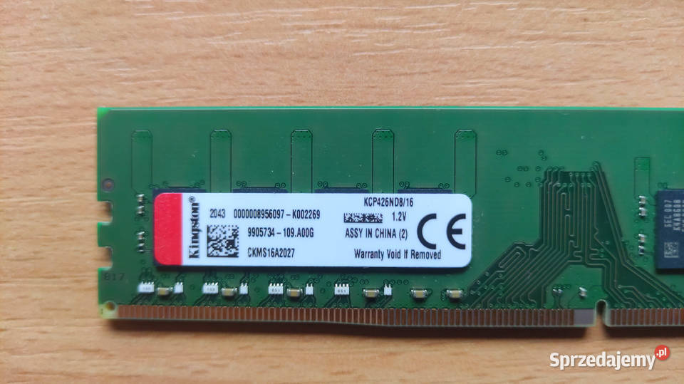 Micron Kingston 32GB 2x16GB 2666MHz Pamięć RAM Żyrardów sprzedam