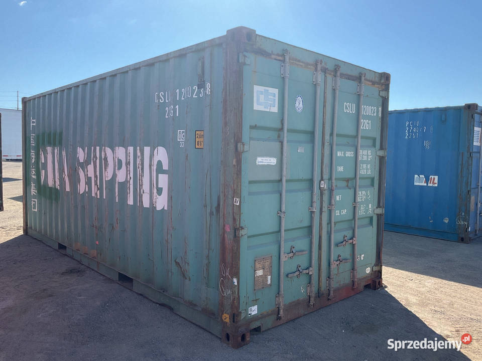 Kontener morski magazynowy 20DV 6 metrowy Mrągowo sprzedam