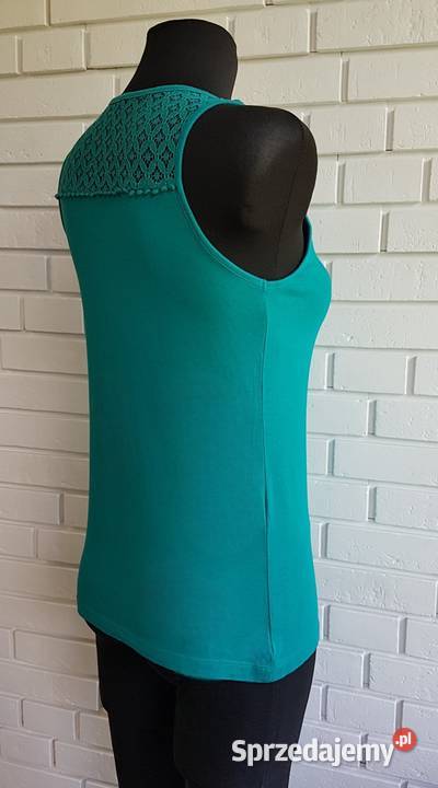 Bluzka koronkowa butelkowa zieleń esmara 36S niebieski małopolskie Chrzanów