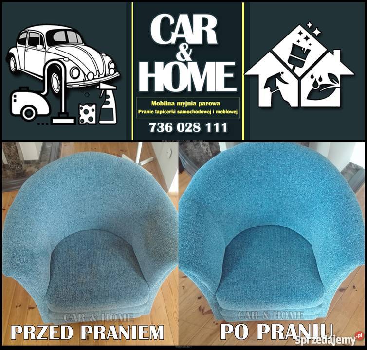 Pranie tapicerki samochodowej meblowej pranie Sprzątanie lubelskie