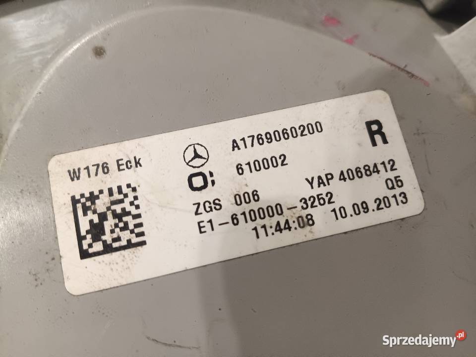 LAMPA PRAWY TYŁ PRAWA TYLNA MERCEDES W176 Aclass podkarpackie Krosno