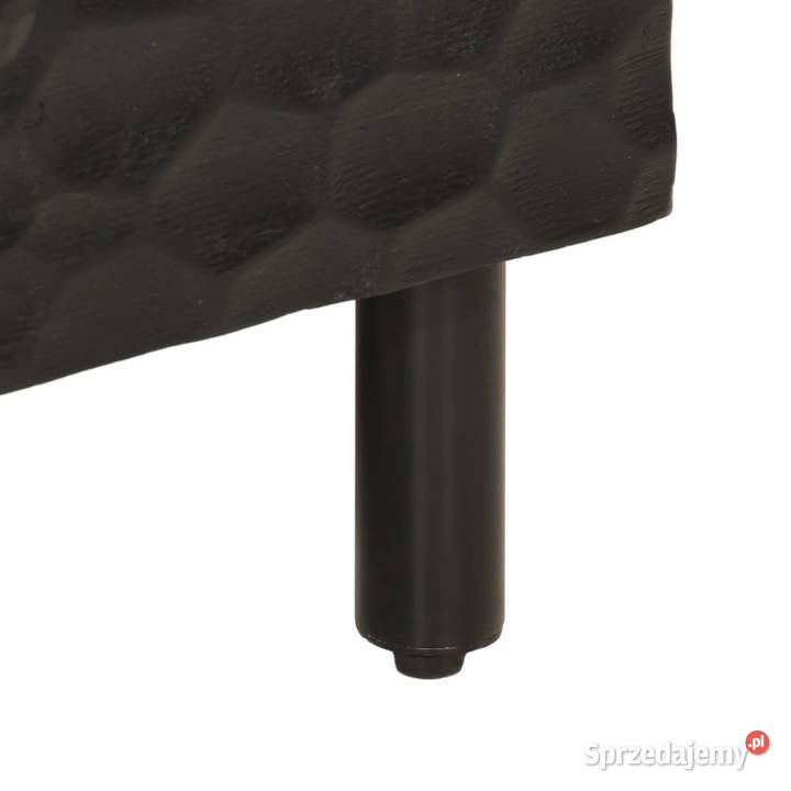Szafka nocna czarna 40x33x46 lite drewno mango Dom i Ogród