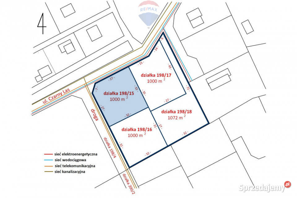 Działka 1000 m MPZP Kajetany gmina Nadarzyn sprzedam