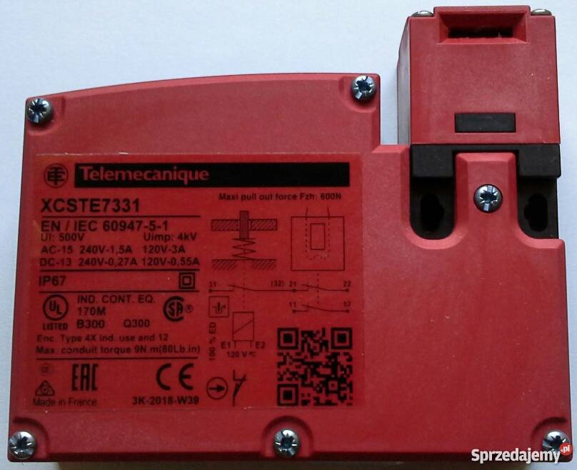 Wyłącznik bezpieczeństwa XCSTE7331 Telemecanique Pozostałe Zabrze