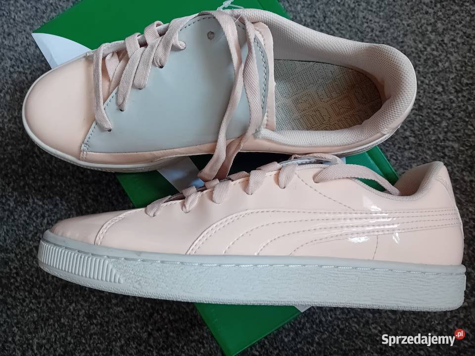 Nowe damskie byty Puma Basket Heart Patent 25cm