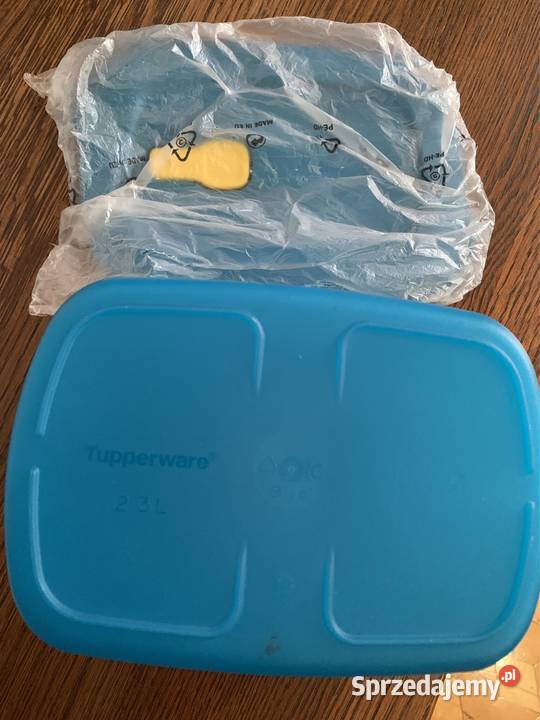 Pojemnik Tupperware 4 sztuki niebieski Nisko