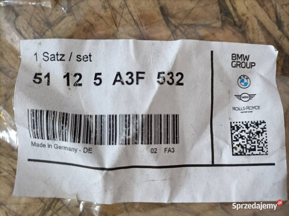 BMW X5 X6 X7 ZAŚLEPKA OSŁONA MASKUJĄCA ZDERZAKA Pleszew