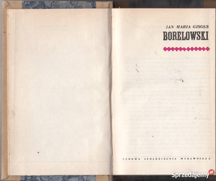 01896 BORELOWSKI JAN MARIA GISGES małopolskie sprzedam