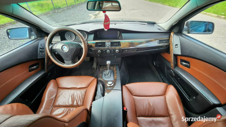 BMW 530 E61 30D 260 2004 Klima Skóry Automat Alu automatyczna Pabianice sprzedam