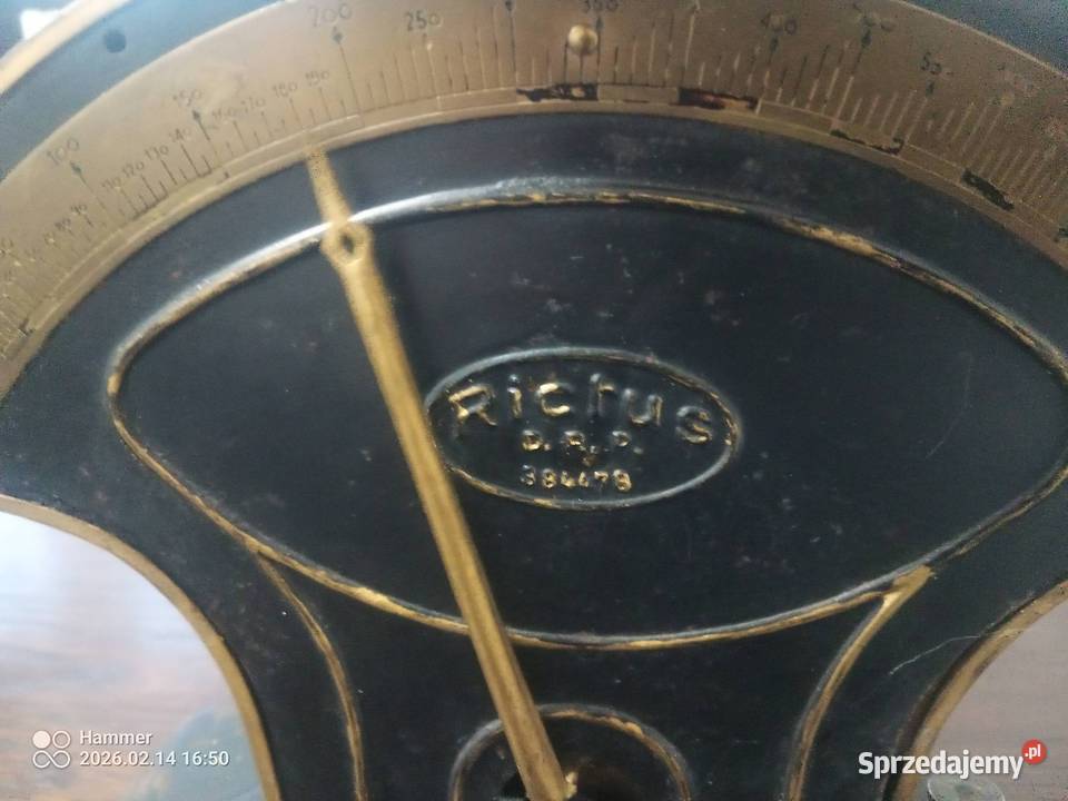 Niemiecka zabytkowa waga do listów Rictus Wrocław