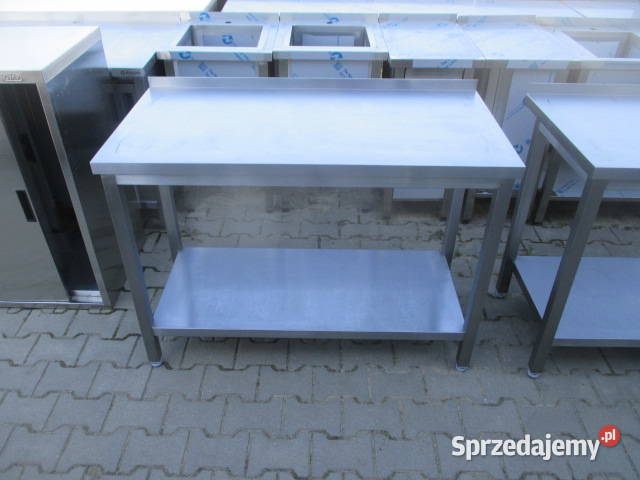 STÓŁ GASTRONOMICZNY Z PÓŁKĄ PRZYŚCIENNY 1206085 Ostrów Wielkopolski