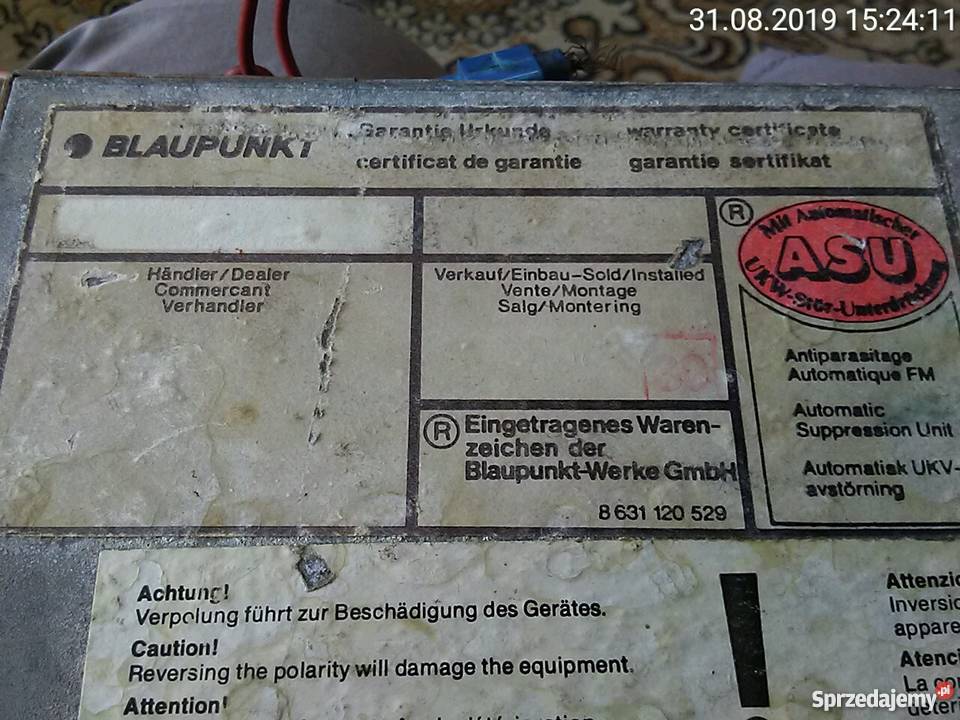 Blaupunkt radio samochodowe na kasety Lublin sprzedam