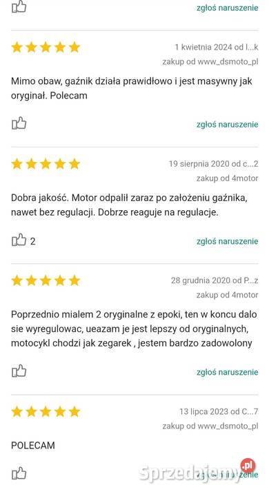 Wsk Shl Wfm 125 Gaźnik Kompletny Dedykowany Racibórz