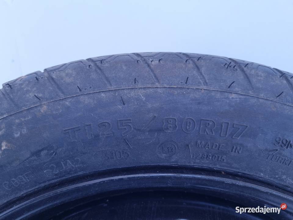 KOŁO DOJAZDOWE dojazdówka 12580 R17 5x112 sprzedam