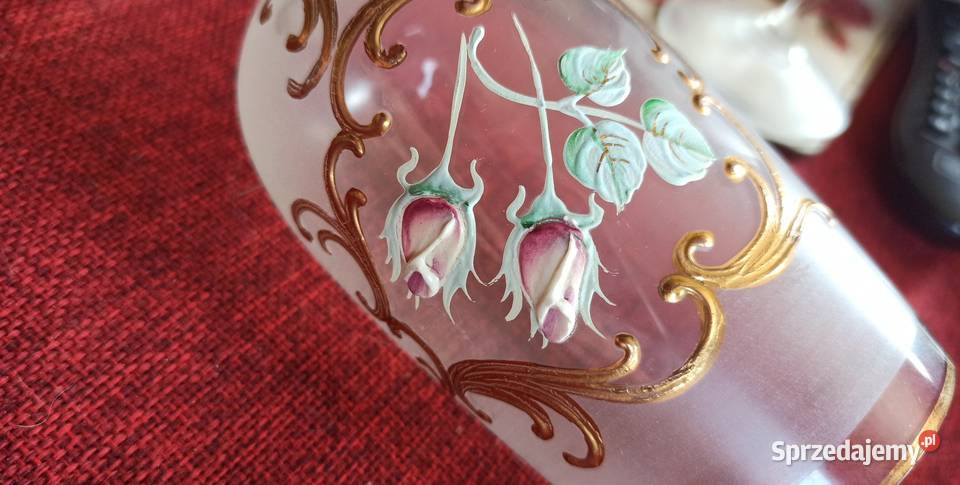 Kieliszek Bohemia Kobaltowe szkło Ręcznie pomorskie