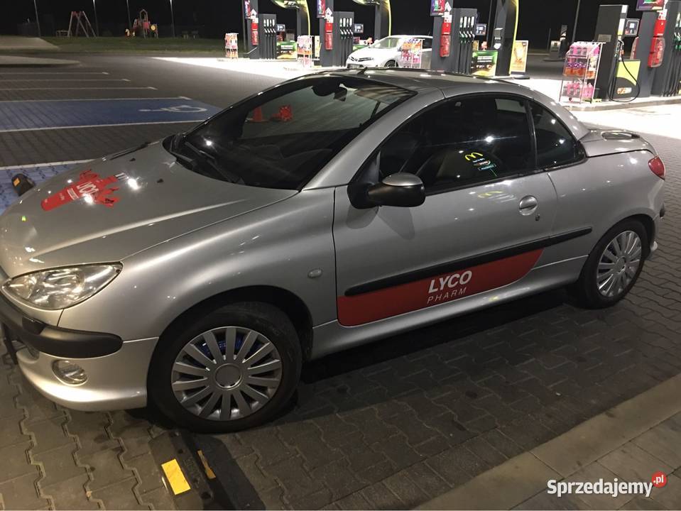 Peugeot 206 CC 20 16v Cabrio Tanio srebrny