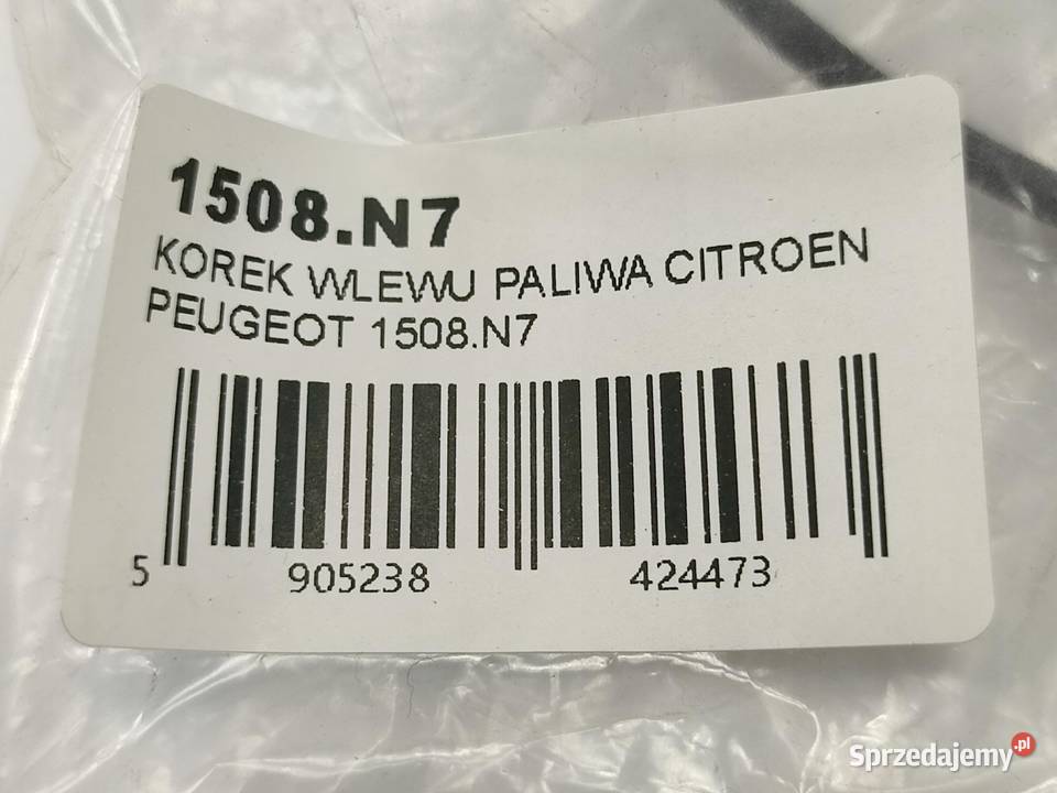 KOREK WLEWU PALIWA CITROEN C6 16 18 THP 2017 lubelskie