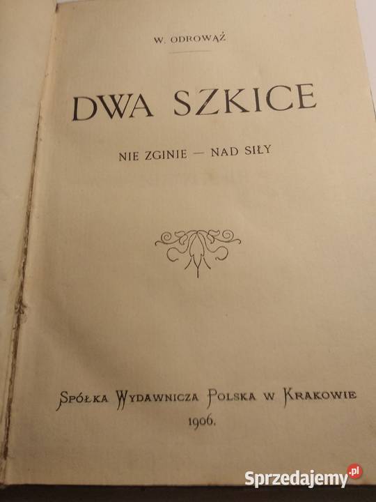 Dwa szkice W Odrowąż 1906r