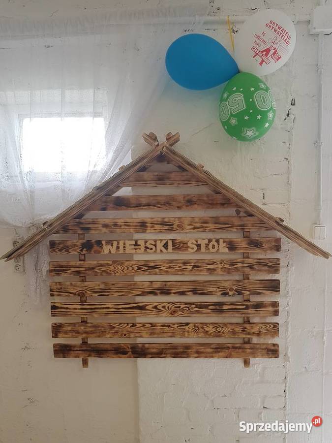 Wiejski Stół imitacja naścienna Mińsk Mazowiecki
