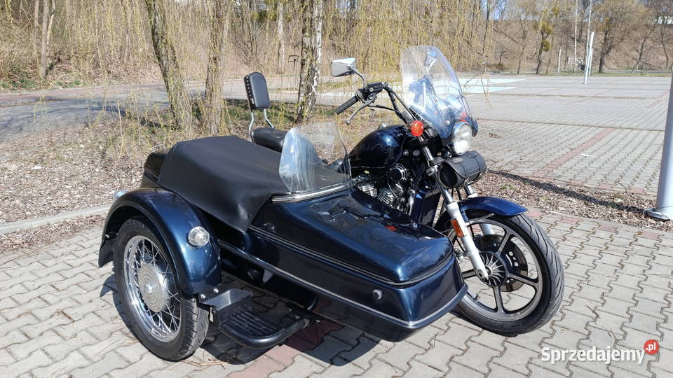 Honda VT700 z wózkiem bocznym filmik nieuszkodzony śląskie sprzedam