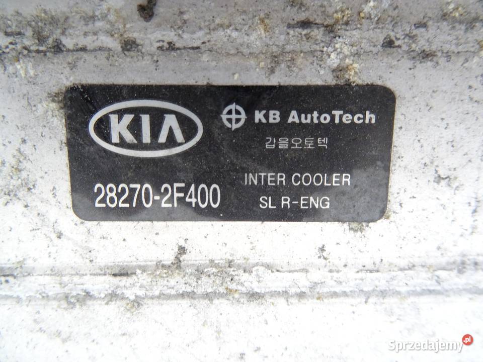 IX35 SPORTAGE III INTERCOOLER 20 CRDI Gorzów Wielkopolski