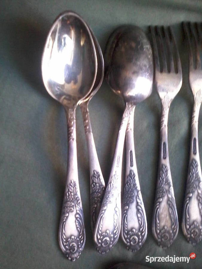 sztućce posrebrzane platery na sztuki Akcesoria kuchenne Częstochowa