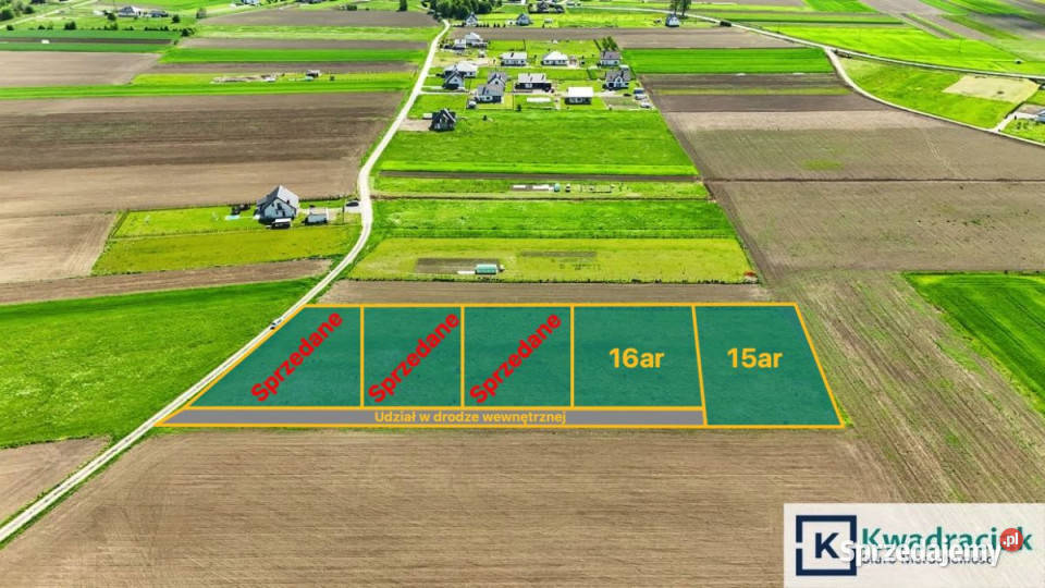 sprzedaży gruntu Besko Północna 1389m2 szambo podkarpackie sprzedam