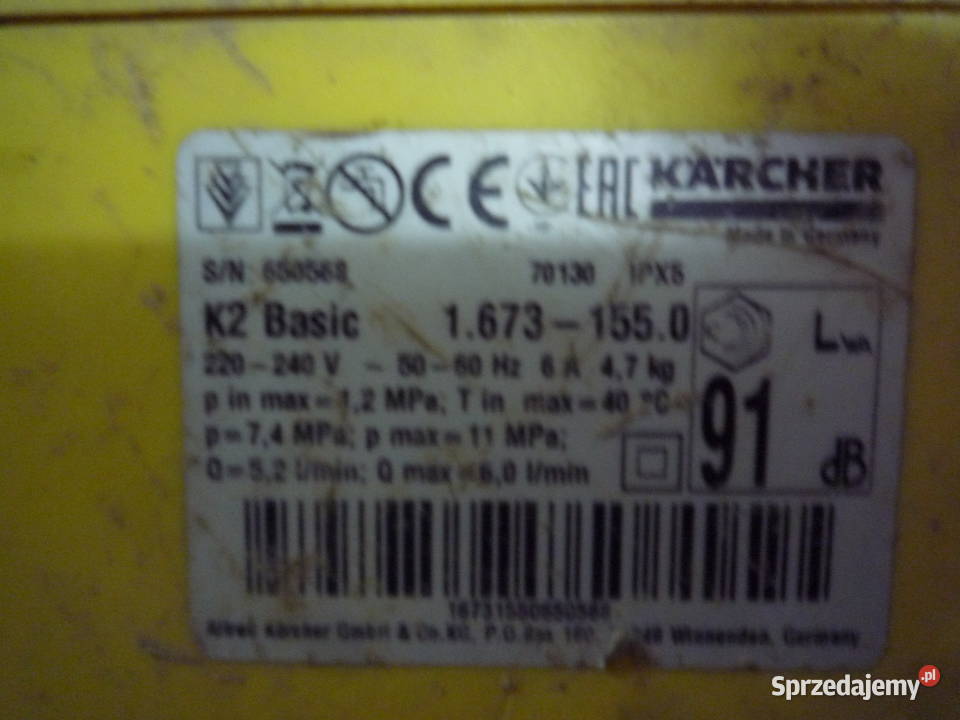 myjka cisnieniowa karcher k2 basic Chmiel